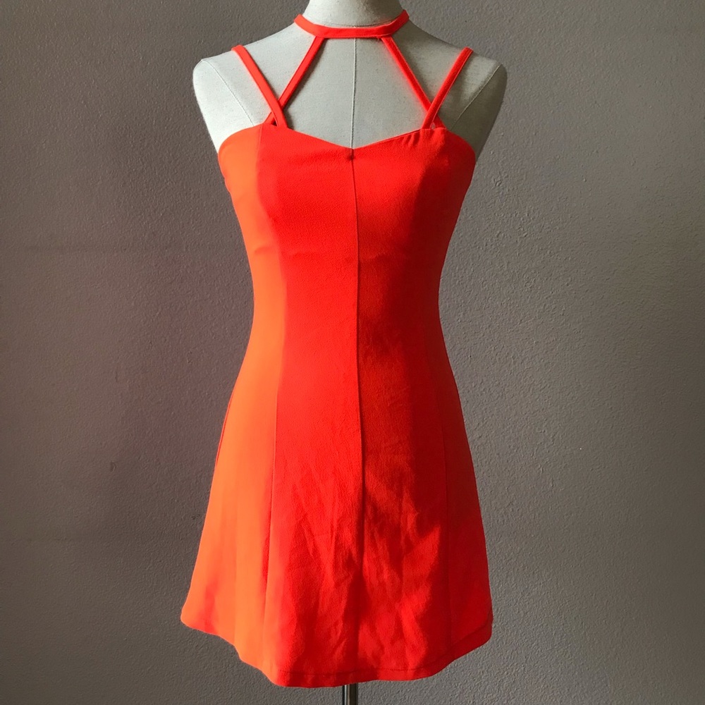 DO+BE Neon Orange Mono Dress (S)
